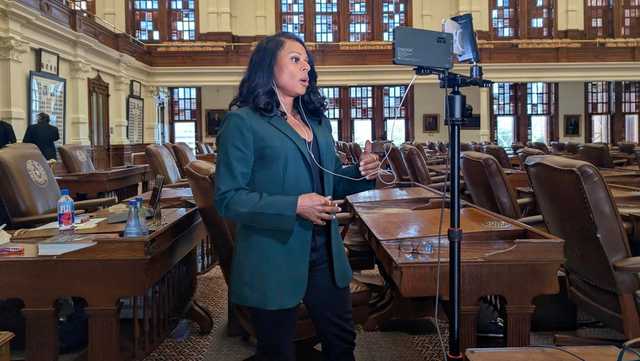 Texas Democrat spends night in state House protesting police shadowing in redistricting battle