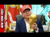 Trump Lifts Illustrious FIFA World Cup Trophy: 'Can I keep it?'