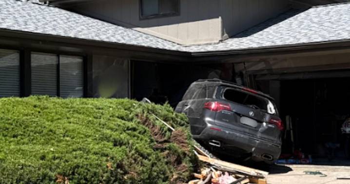 Man crashes car into two Colorado homes; Westminster police he also tried to run over a woman