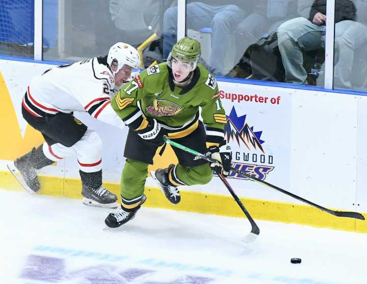 North Bay Battalion enjoy a preseason win versus the Owen Sound Attack in OHL action