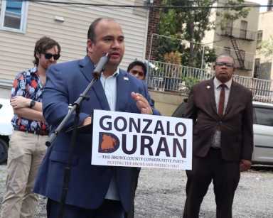 NYC Public Advocate candidate Gonzalo Duran, Bronx conservatives, call out ‘rising tide of socialism’ in city