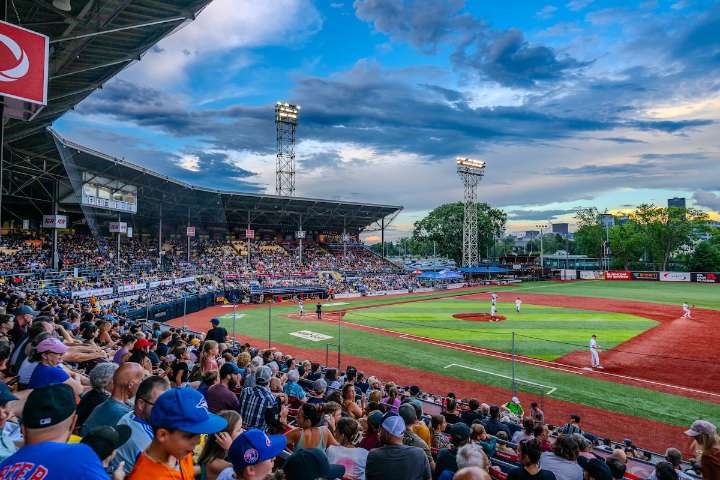 In Quebec City, the baseball is good, the stadium is packed and the fans are here to party