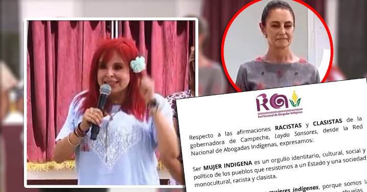 Layda Sansores dice que “Ser mujer indígena pobre es lo peor que te puede pasar” enfrente de Sheinbaum; organizaciones exigen disculpa pública