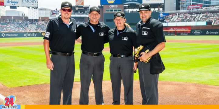 ¡Histórico! Jen Pawol se convirtió en la primera mujer en arbitrar un juego de la MLB
