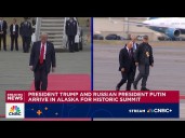 Trump, Putin walk red carpet ahead of talks in Alaska