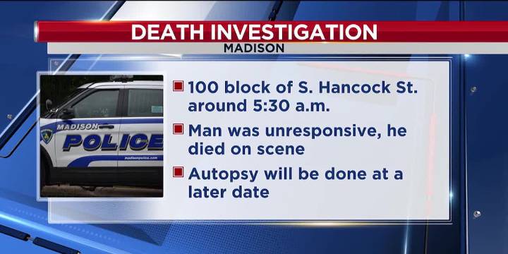 Man dies after being found unresponsive on sidewalk