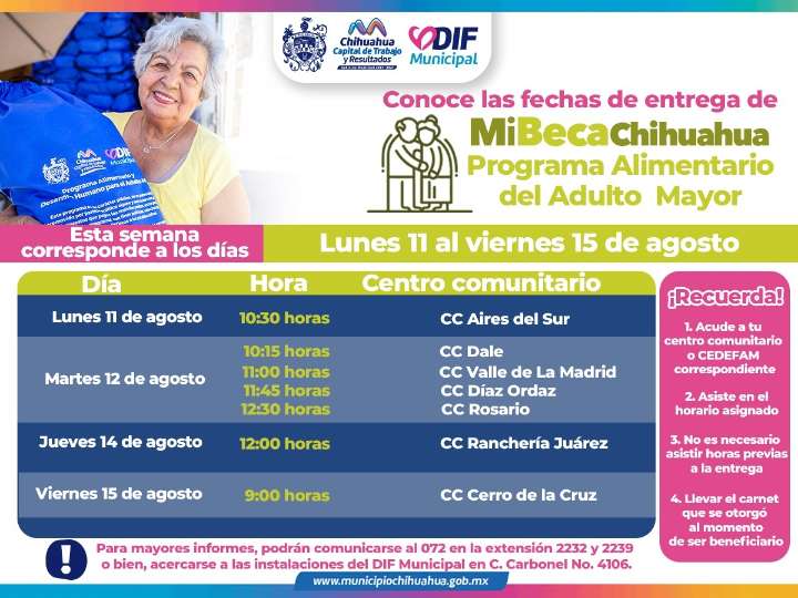 Acude por tu paquete alimentario del PAAM