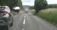 Moment 100mph police chase ends in crash and prison for 'worst' driver