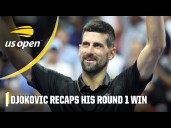 Novak Djokovic Round 1 Match Point and Reaction