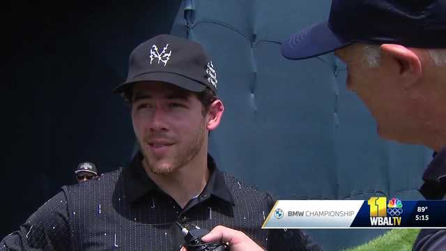 'It's tough': Nick Jonas at Pro-Am ahead of BMW Championship