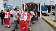 Motociclista herido al impactar con camioneta de la CFE