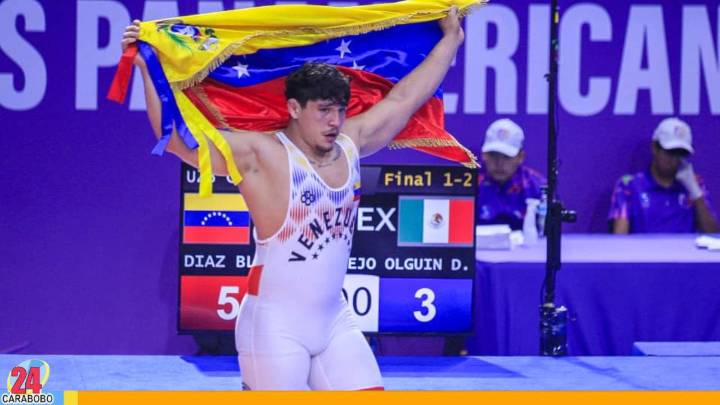 Juan Díaz sumó oro en lucha grecorromana en Juegos Panamericanos Junior