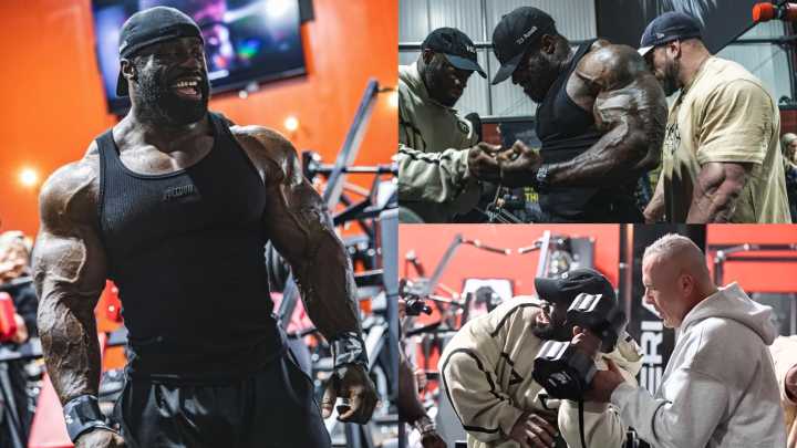 Samson Dauda Attacks Superset Arm Workout W/ Quinton Eriya & Andrea Presti 7 Weeks from 2025 Mr. Olympia