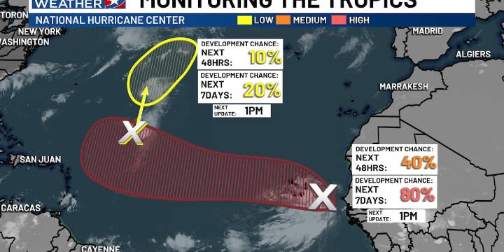 First Atlantic hurricane of 2025 possible this week