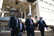 Zamora recorrió la obra del Hospital Universitario de Clínicas de Santiago del Estero