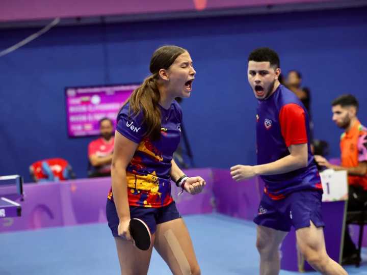 Juegos Panamericanos Junior Asunción 2025: Dakota Ferrer y Carlos Ríos dieron segunda de oro para Venezuela en tenis de mesa mixto