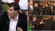 No fue enfrentamiento, subieron a golpearnos: Noroña