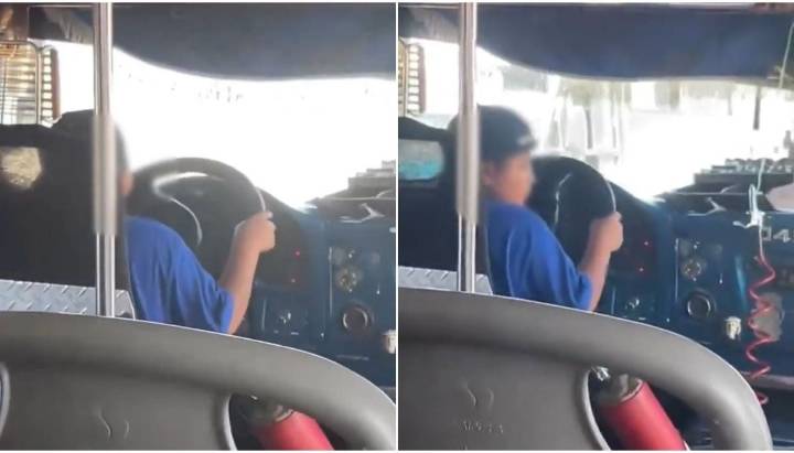 Niño fue grabado manejando autobús en México: su padre lo dejó a cargo