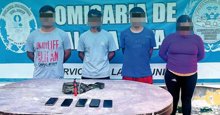 Policía de Talara Alta captura a presunta banda dedicada a la extorsión