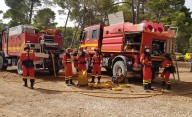 La UME suspende en Totana su simulacro de incendio en Sierra Espuña ante la ola de fuegos en España