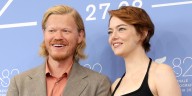 Emma Stone & Jesse Plemons Promote ‘Bugonia’ at Venice Film Festival, Where She Declares ‘I Believe in Aliens’ | 2025 Venice Film Festival, Emma Stone, Jesse Plemons | Just Jared: Celebrity News and G