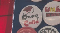 'Chupa y calla', 'A ti te follo gratis' o 'La tengo dura': las polémicas chapas que se venden en Aste Nagusia