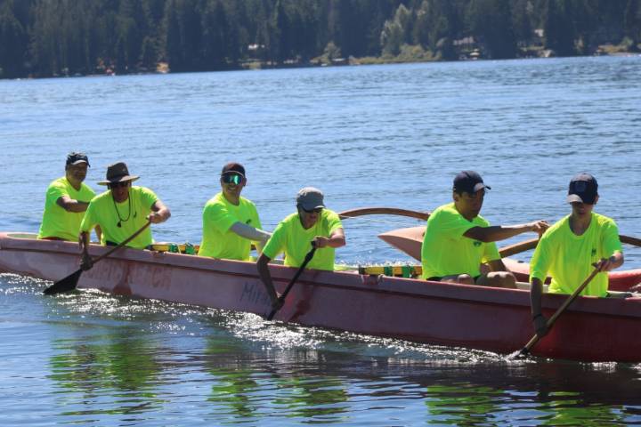 Victoria paddlers put in practice time at Sproat Lake