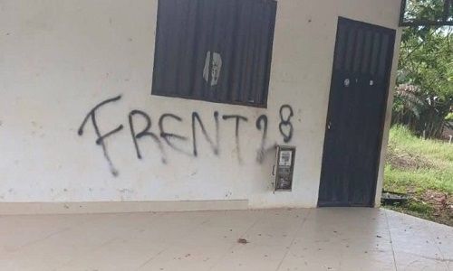 Graffitis con amenazas del frente 28 de las FARC generan zozobra en Montañas del Totumo