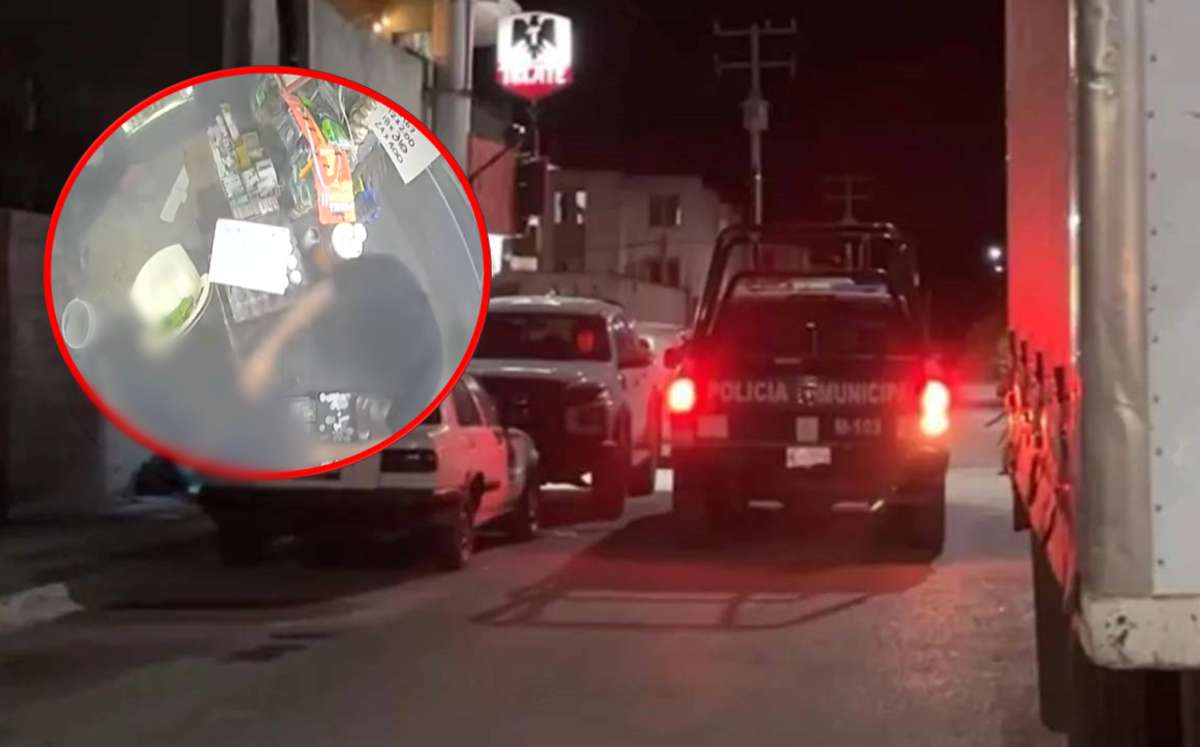 Captan violento asalto a tienda de abarrotes en Pesquería; comerciante recibió 4 balazos en la espalda