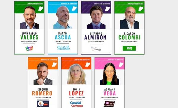 Siete candidatos compiten hoy en las elecciones de Corrientes