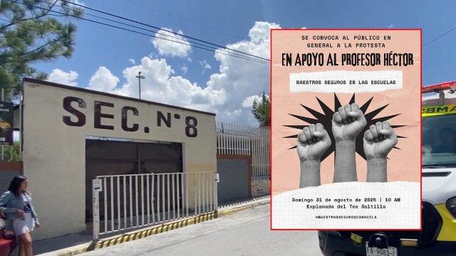 Condena SNTE agresión a docente de Secundaria 8; ciudadanos convocan a manifestación