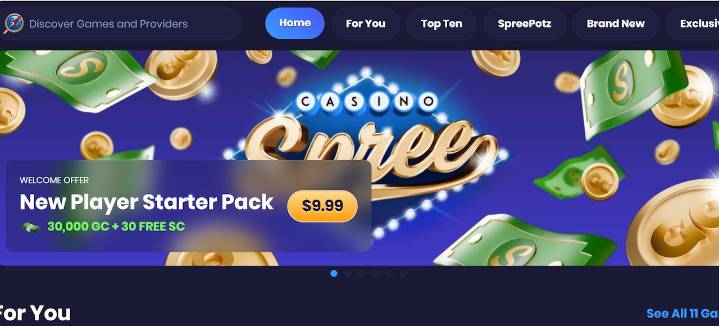 Spree Casino new user bonus: Get 1.03M GC + 32.5 free SC
