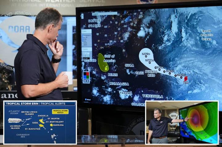 Hurricane Erin strengthens, may undergo rapid intensification into extremely dangerous Category 4 storm