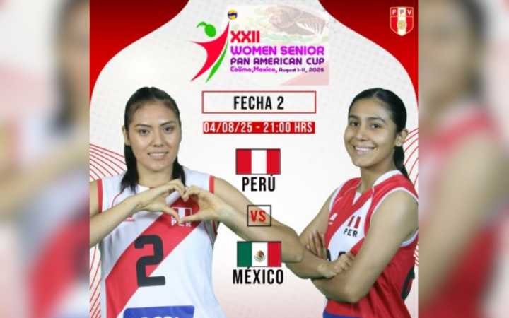 ¡Segunda victoria! Perú venció 3-1 a México por la Copa Panamericana de Vóley