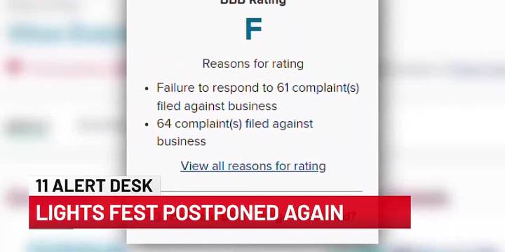 WATCH: Lights Festival postponed again in Colorado Springs, ticket holders frustrated