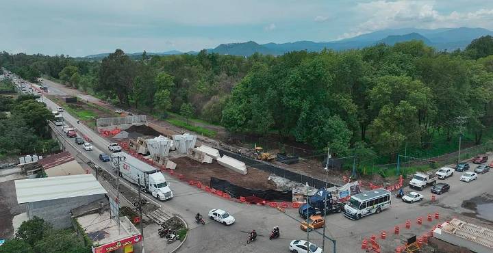Distribuidor vial La Hielera en Uruapan con avance del 74%: SCOP