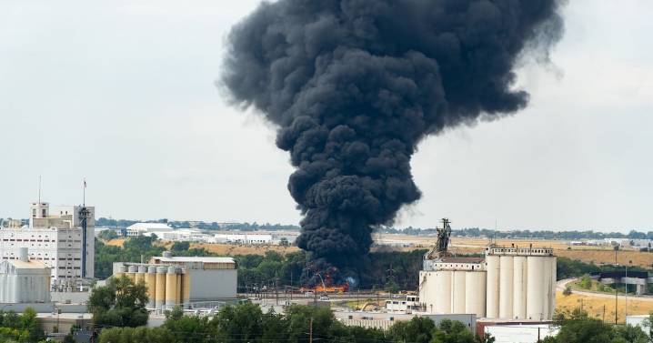 Intense fire in Ogden rail yard sends clouds of black smoke into the air