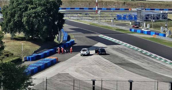 Accidente de Franco Colapinto en el test de neumáticos en Hungria