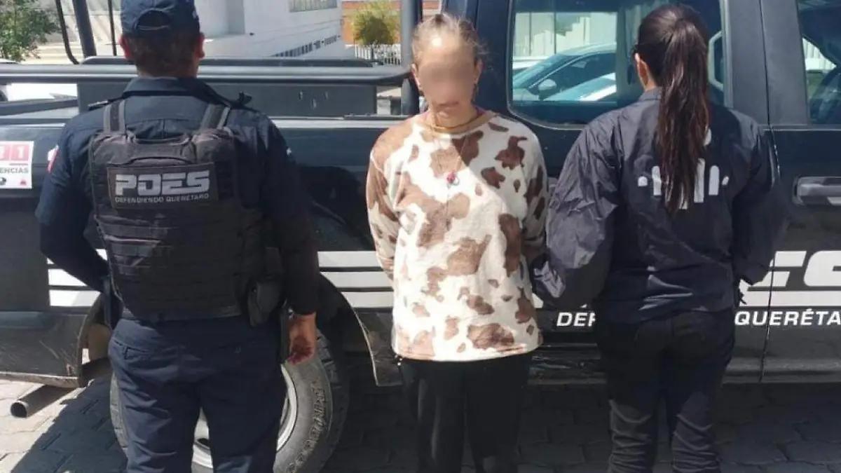 Intentó matar a alguien y fue detenida en San Juan del Río