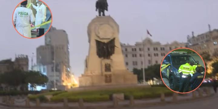 Asesinan a hombre en la plaza San Martín en el Cercado de Lima