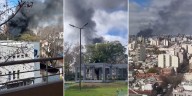 Incendio en Caballito: un galpón ferroviario quedó envuelto en llamas que alcanzaron los cuatro metros
