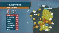 Unha masa de aire quente volver facer subir as máximas