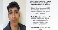 Se busca a Bryan Eduardo Anaya Aguilar de 15 años