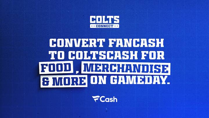 Indianapolis Colts season ticket members to receive FanCash to enhance gameday experience at Lucas Oil Stadium
