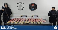 Secuestraron 43 kilos de marihuana y detuvieron a dos personas en Zavaleta