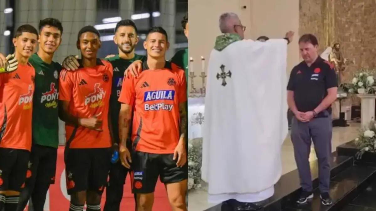 Técnico de la Selección Colombia Néstor Lorenzo recibió bendición en Barranquilla previo a los partidos contra Venezuela y Bolivia