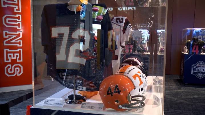 Check out Syracuse Football's display in the College Football Hall of Fame
