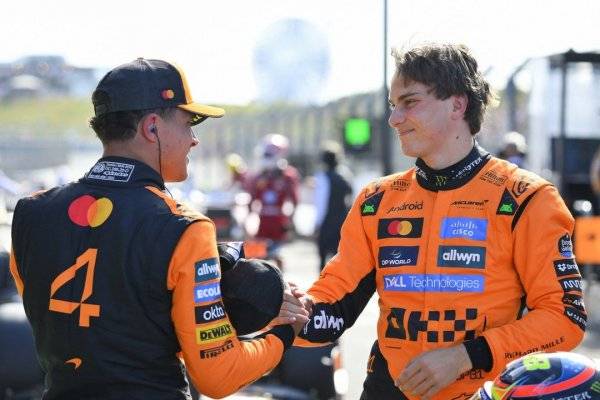 Así fue la comparación de la vuelta de Piastri y Norris en la clasificación del GP de Países Bajos