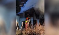 Incendió en un inmueble