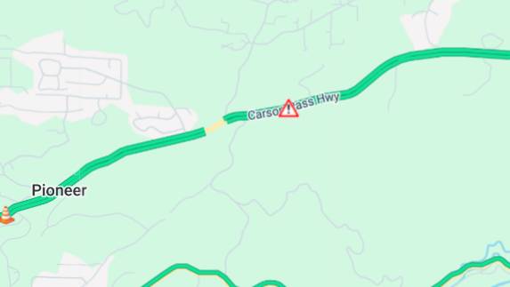 Highway 88 section in Amador County closed after rockslide